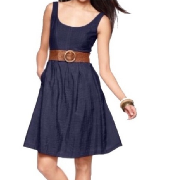 Nine West Navy Blue Fit and Flair Dress - Picture 5 of 5
